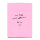 Deli Cards Postkarte "Ich find dich grandios" | Besondere Karte für Verliebte