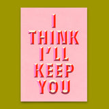 Deli Cards Postkarte "I'll keep you" | Schöne Karte für Verliebte