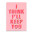 Deli Cards Postkarte "I'll keep you" | Schöne Karte für Verliebte
