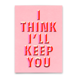 Deli Cards Postkarte "I'll keep you" | Schöne Karte für Verliebte