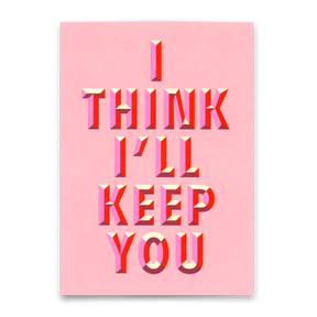 Deli Cards Postkarte "I'll keep you" | Schöne Karte für Verliebte