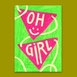 Deli Cards Postkarte "Oh Girl" | Coole Karte für jeden Anlass