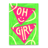 Deli Cards Postkarte "Oh Girl" | Coole Karte für jeden Anlass