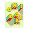 Deli Cards Postkarte "Okidoki" | Besondere Karte für jeden Anlass