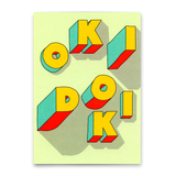 Deli Cards Postkarte "Okidoki" | Besondere Karte für jeden Anlass