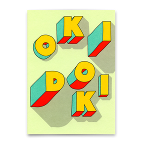 Deli Cards Postkarte "Okidoki" | Besondere Karte für jeden Anlass