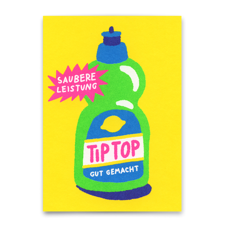 Deli Cards Postkarte "Tip Top" | Coole Karte zur Gratulation