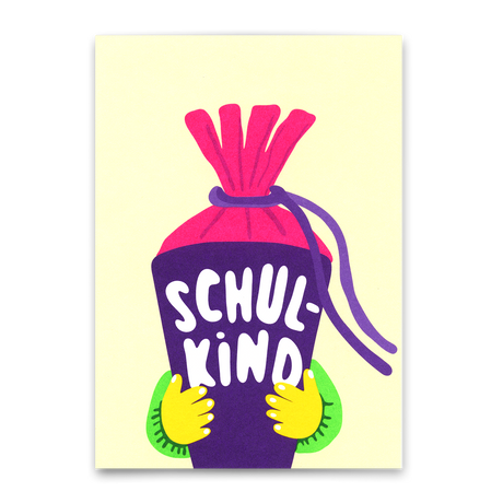 Deli Cards Postkarte "Schulkind" | Schöne Karte für den Schulstart