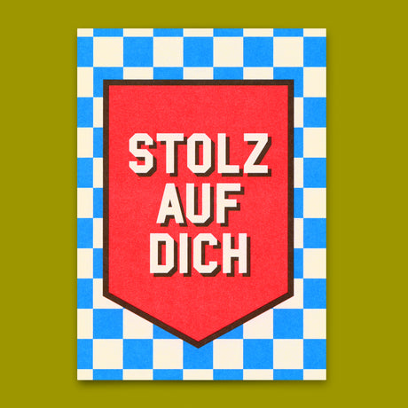 Deli Cards Postkarte "Stolz auf dich" | Besondere Karte zur Gratulation