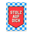 Deli Cards Postkarte "Stolz auf dich" | Besondere Karte zur Gratulation