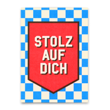 Deli Cards Postkarte "Stolz auf dich" | Besondere Karte zur Gratulation