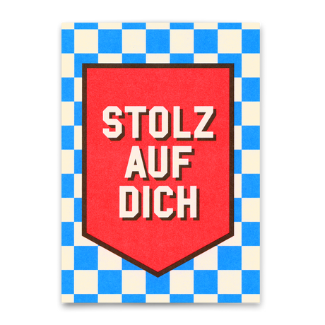 Deli Cards Postkarte "Stolz auf dich" | Besondere Karte zur Gratulation