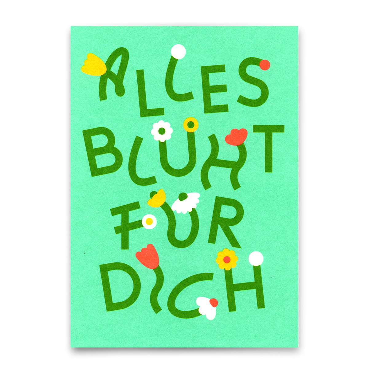 Deli Cards Postkarte "Alles blüht für dich" | Besondere Karte für jeden Anlass