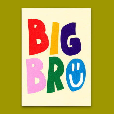Deli Cards Postkarte "Big Bro" | Coole Karte für große Brüder