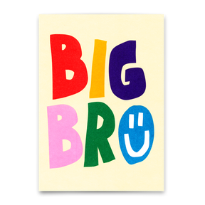 Deli Cards Postkarte "Big Bro" | Coole Karte für große Brüder