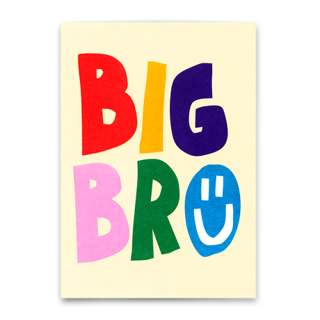 Deli Cards Postkarte "Big Bro" | Coole Karte für große Brüder
