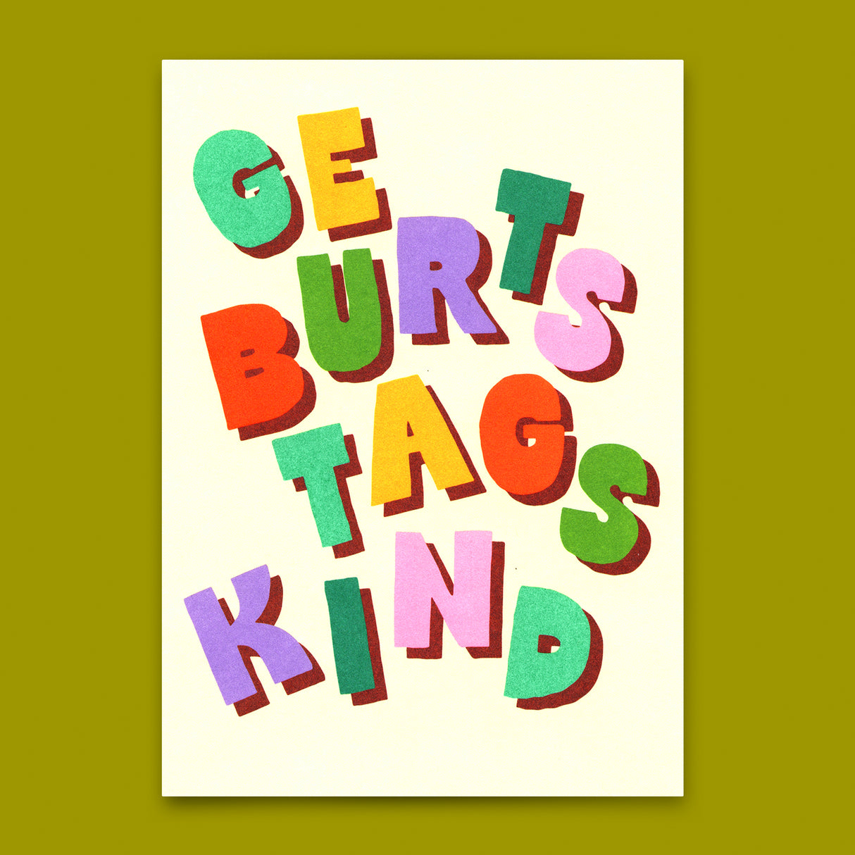 Deli Cards Postkarte "Geburtstagskind" | Schöne Karte zum Geburtstag