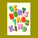 Deli Cards Postkarte "Geburtstagskind" | Schöne Karte zum Geburtstag