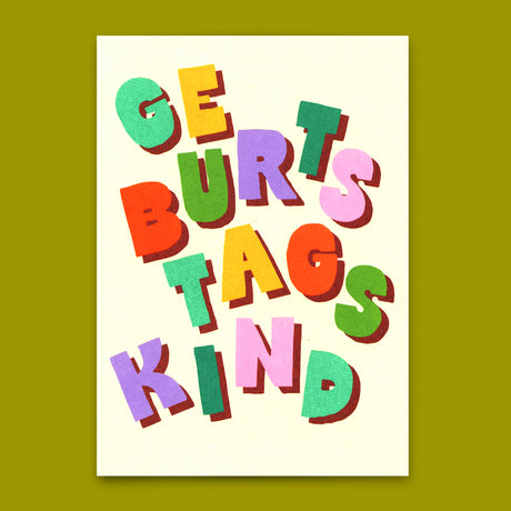 Deli Cards Postkarte "Geburtstagskind" | Schöne Karte zum Geburtstag