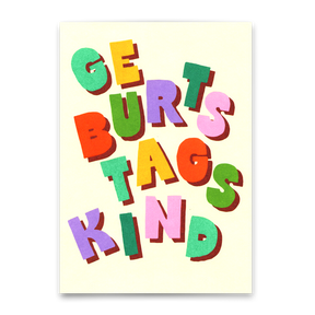 Deli Cards Postkarte "Geburtstagskind" | Schöne Karte zum Geburtstag