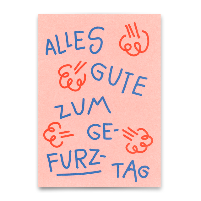 Deli Cards Postkarte "Gefurztag" | Lustige Karte zum Geburtstag