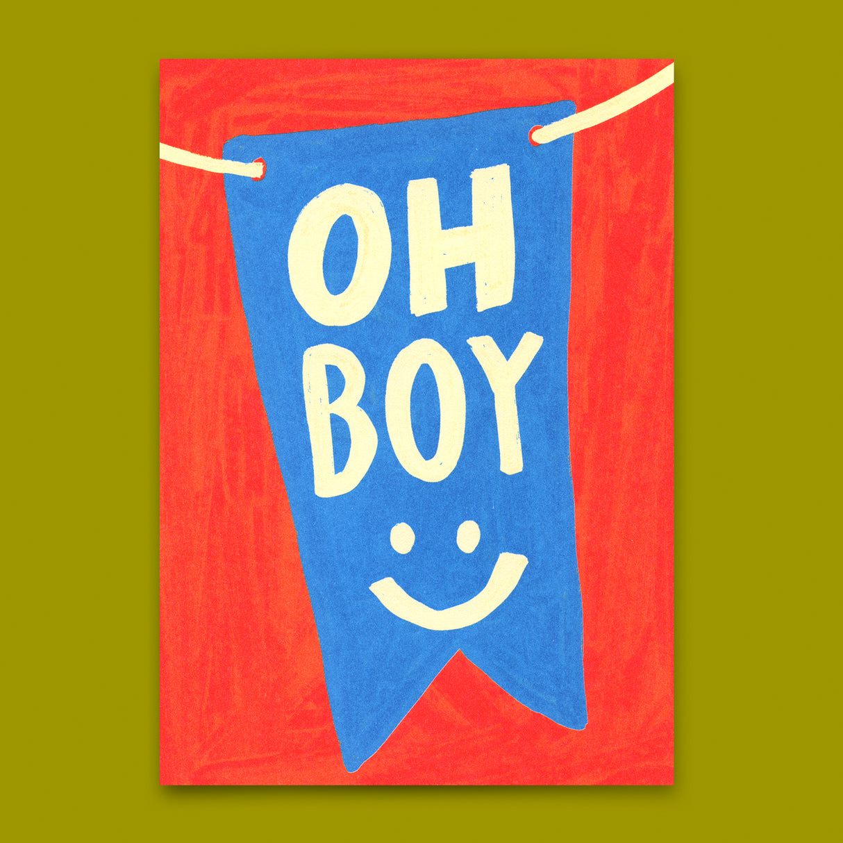 Deli Cards Postkarte "Oh Boy" | Coole Karte für jeden Anlass