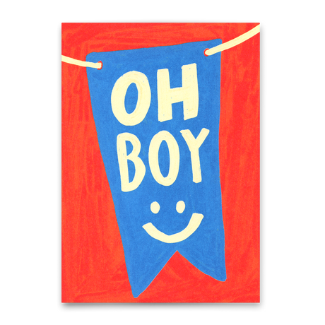 Deli Cards Postkarte "Oh Boy" | Coole Karte für jeden Anlass