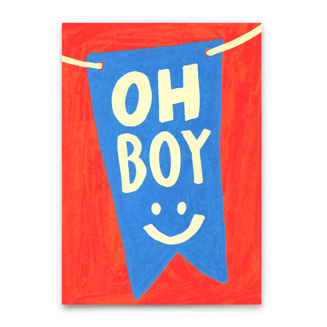 Deli Cards Postkarte "Oh Boy" | Coole Karte für jeden Anlass