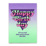 Deli Cards Postkarte "From the 80s" | Lustige Karte zum Geburtstag