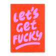 Deli Cards Postkarte "Lets get fucky" | Lustige Karte mit Spruch