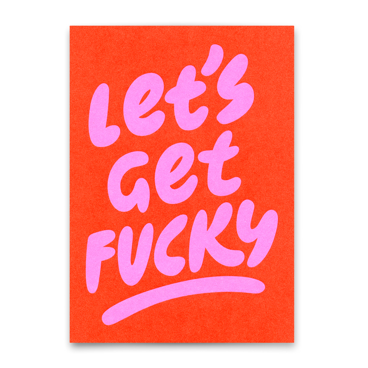 Deli Cards Postkarte "Lets get fucky" | Lustige Karte mit Spruch