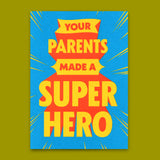 Deli Cards Postkarte "Made a Superhero" | Besondere Karte zum Geburtstag