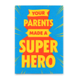 Deli Cards Postkarte "Made a Superhero" | Besondere Karte zum Geburtstag