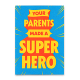 Deli Cards Postkarte "Made a Superhero" | Besondere Karte zum Geburtstag
