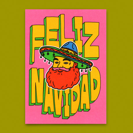 Deli Cards Postkarte "Feliz Navidad" | Besondere Postkarte zu Weihnachten