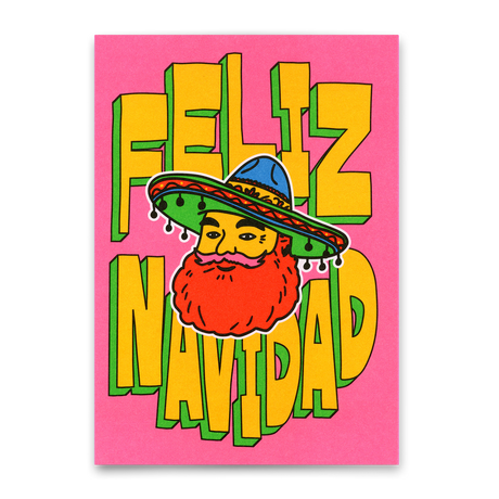 Deli Cards Postkarte "Feliz Navidad" | Besondere Postkarte zu Weihnachten