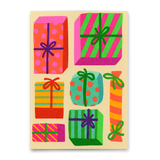 Postkarte "Geschenke Geschenke" | Besondere Postkarte zu Weihnachten