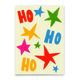 Postkarte "Hohoho Stars" | Coole Postkarte zu Weihnachten