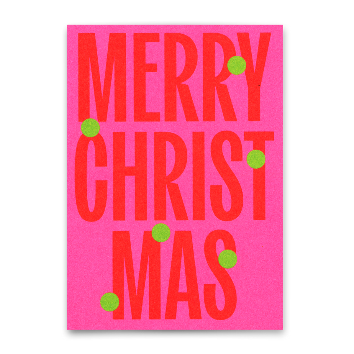 Deli Cards Postkarte "Merry Christmas Huge Type" | Coole Postkarte zu Weihnachten