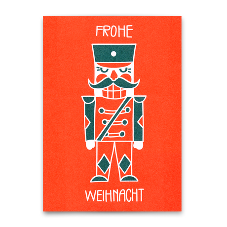 Deli Cards Postkarte "Nußknacker" | Besondere Postkarte zu Weihnachten