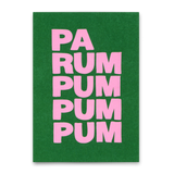 Postkarte "Parumpumpum" | Ausgefallene Postkarte zu Weihnachten