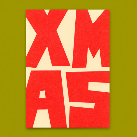 Deli Cards Postkarte "XMAS Block" | Coole Postkarte zu Weihnachten