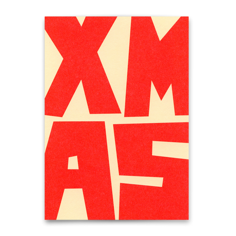 Deli Cards Postkarte "XMAS Block" | Coole Postkarte zu Weihnachten