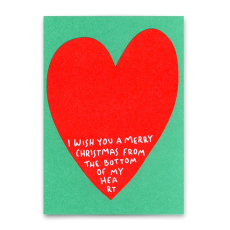 Deli Cards Postkarte "Bottom of my heart" | Schöne Postkarte zu Weihnachten