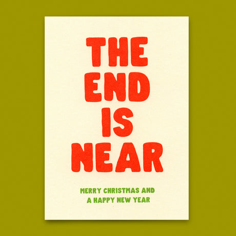 Deli Cards Postkarte "Christmas The end is near" | Ausgefallene Postkarte zu Weihnachten