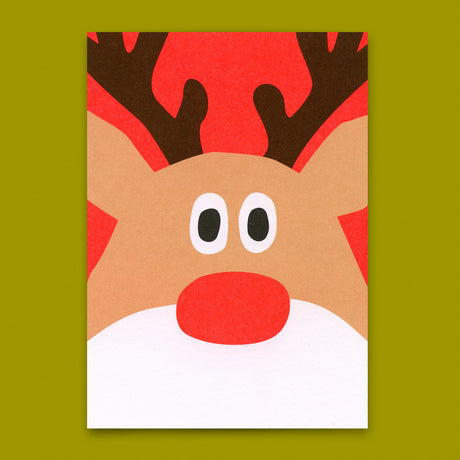 Deli Cards Postkarte "Rentier" | Besondere Postkarte zu Weihnachten