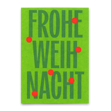 Deli Cards Postkarte "Frohe Weihnacht Huge Typo" | Coole Postkarte zu Weihnachten
