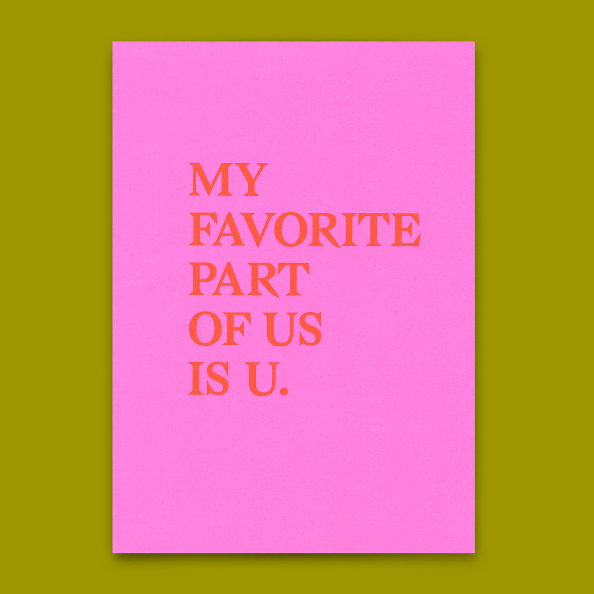 Deli Cards Postkarte "My favorite part" | Schöne Karte mit Spruch für Verliebte