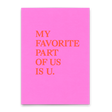 Deli Cards Postkarte "My favorite part" | Schöne Karte mit Spruch für Verliebte