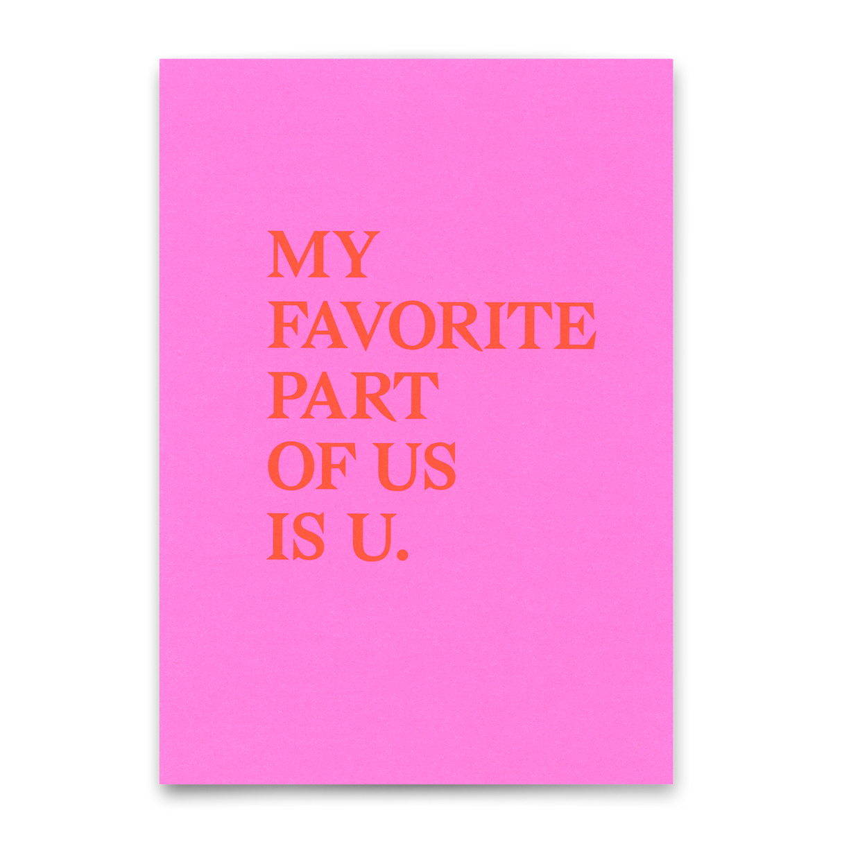Deli Cards Postkarte "My favorite part" | Schöne Karte mit Spruch für Verliebte